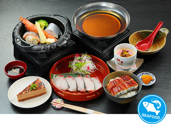 奈良食材にこだわった御膳プラン　ブリしゃぶと海鮮鉄板焼御