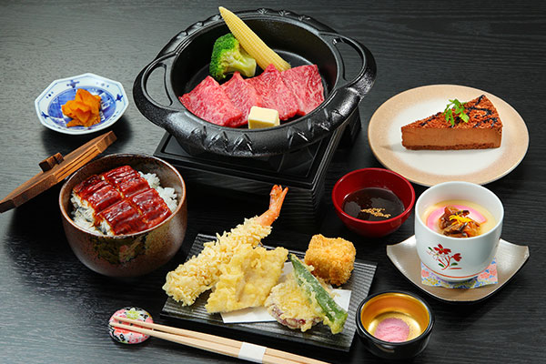 伊賀牛焼肉と天ぷら御膳